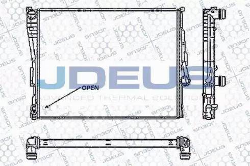 Jdeus RA0050560 - Радиатор, охлаждение двигателя autosila-amz.com