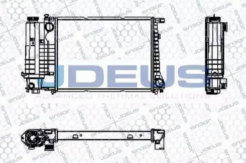 Jdeus RA0050570 - Радиатор, охлаждение двигателя autosila-amz.com