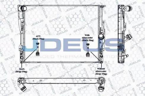 Jdeus RA0050660 - Радиатор, охлаждение двигателя autosila-amz.com