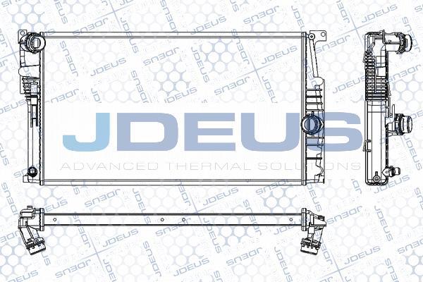 Jdeus RA0050800 - Радиатор, охлаждение двигателя autosila-amz.com