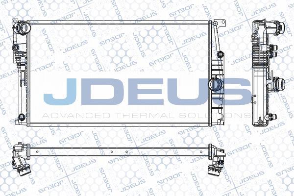 Jdeus RA0050810 - Радиатор, охлаждение двигателя autosila-amz.com