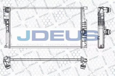 Jdeus RA0050790 - Радиатор, охлаждение двигателя autosila-amz.com