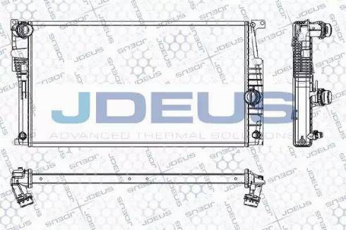 Jdeus RA0050780 - Радиатор, охлаждение двигателя autosila-amz.com