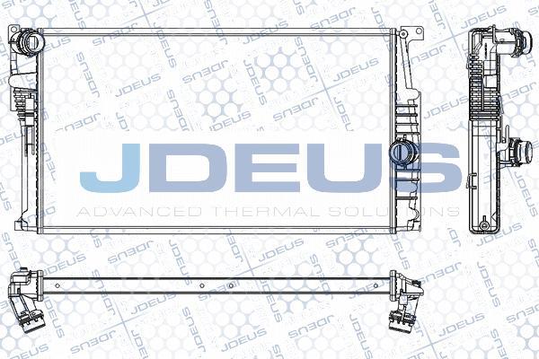 Jdeus RA0050770 - Радиатор, охлаждение двигателя autosila-amz.com