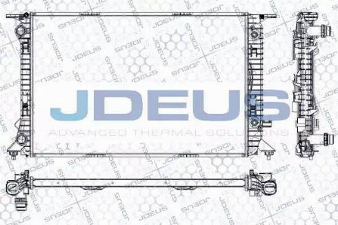 Jdeus RA0010440 - Радиатор, охлаждение двигателя autosila-amz.com