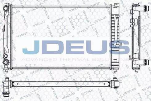 Jdeus RA0010160 - Радиатор, охлаждение двигателя autosila-amz.com