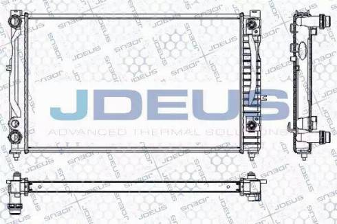 Jdeus RA0010170 - Радиатор, охлаждение двигателя autosila-amz.com