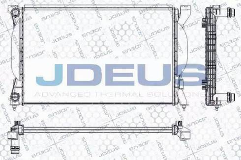 Jdeus RA0010350 - Радиатор, охлаждение двигателя autosila-amz.com