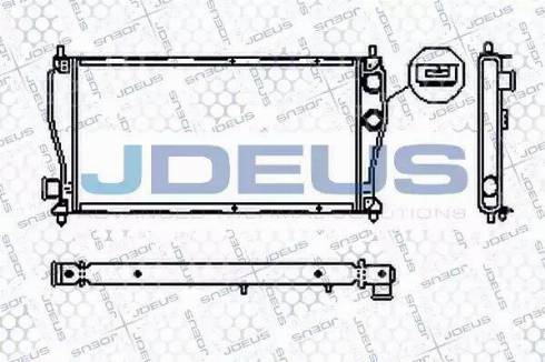 Jdeus RA0020160 - Радиатор, охлаждение двигателя autosila-amz.com
