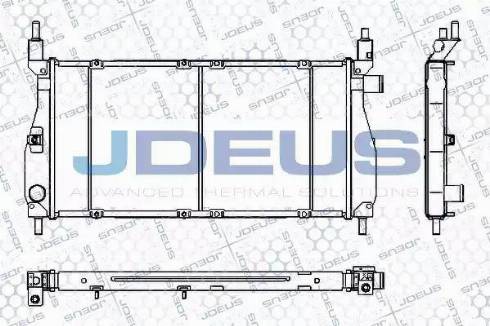 Jdeus RA0020340 - Радиатор, охлаждение двигателя autosila-amz.com