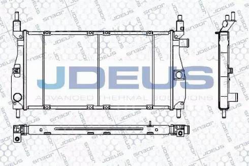 Jdeus RA0020350 - Радиатор, охлаждение двигателя autosila-amz.com