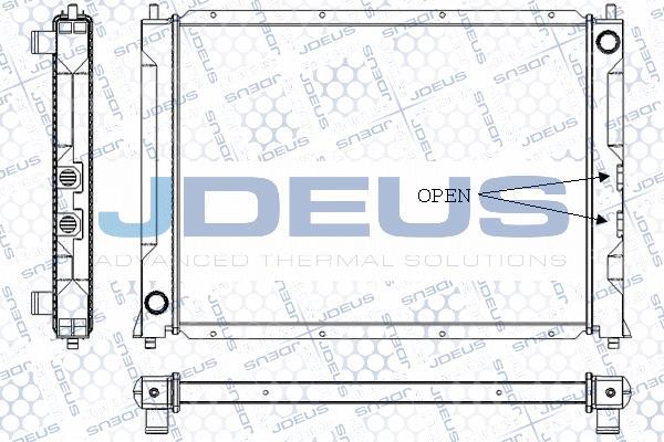 Jdeus RA0020281 - Радиатор, охлаждение двигателя autosila-amz.com