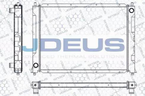 Jdeus RA0020271 - Радиатор, охлаждение двигателя autosila-amz.com
