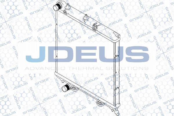 Jdeus RA0070091 - Радиатор, охлаждение двигателя autosila-amz.com