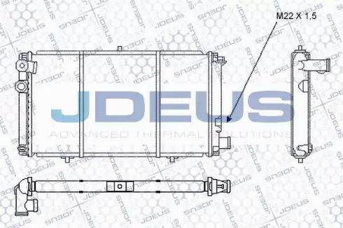 Jdeus RA0070010 - Радиатор, охлаждение двигателя autosila-amz.com