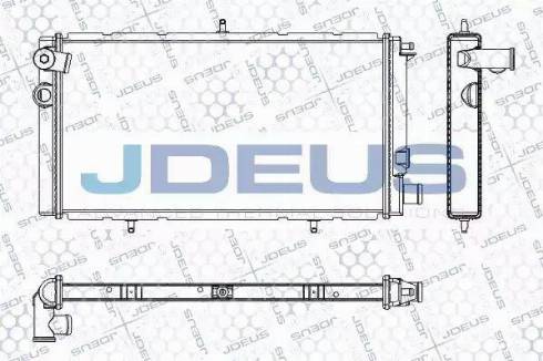 Jdeus RA0070011 - Радиатор, охлаждение двигателя autosila-amz.com