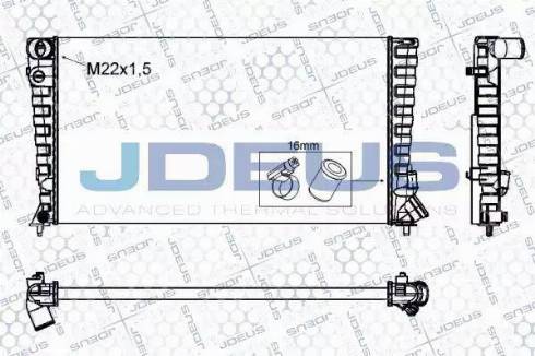 Jdeus RA0070200 - Радиатор, охлаждение двигателя autosila-amz.com