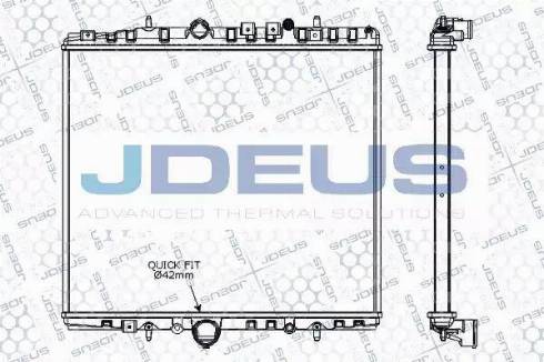 Jdeus RA0070270 - Радиатор, охлаждение двигателя autosila-amz.com