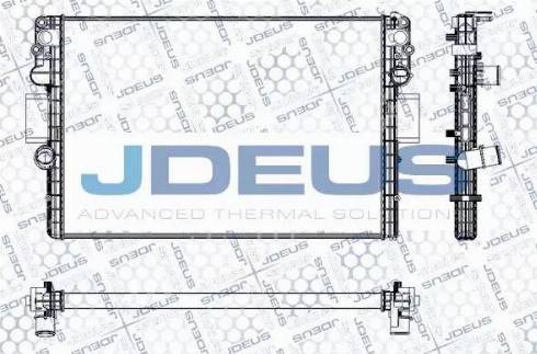 Jdeus RA0140041 - Радиатор, охлаждение двигателя autosila-amz.com