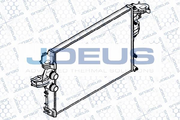 Jdeus RA0140100 - Радиатор, охлаждение двигателя autosila-amz.com