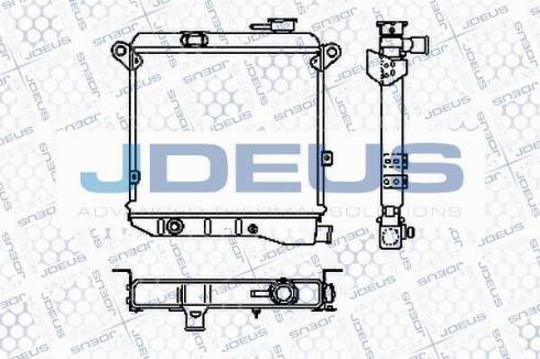 Jdeus RA0110030S - Радиатор, охлаждение двигателя autosila-amz.com