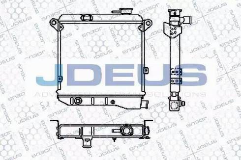 Jdeus RA0110030 - Радиатор, охлаждение двигателя autosila-amz.com