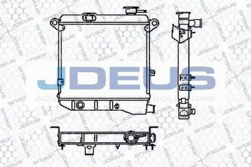 Jdeus RA0110020 - Радиатор, охлаждение двигателя autosila-amz.com