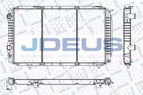 Jdeus RA0110180 - Радиатор, охлаждение двигателя autosila-amz.com