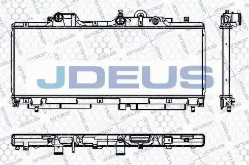 Jdeus RA0110350 - Радиатор, охлаждение двигателя autosila-amz.com