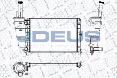 Jdeus RA0110300 - Радиатор, охлаждение двигателя autosila-amz.com