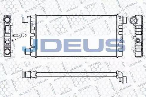 Jdeus RA0110211 - Радиатор, охлаждение двигателя autosila-amz.com
