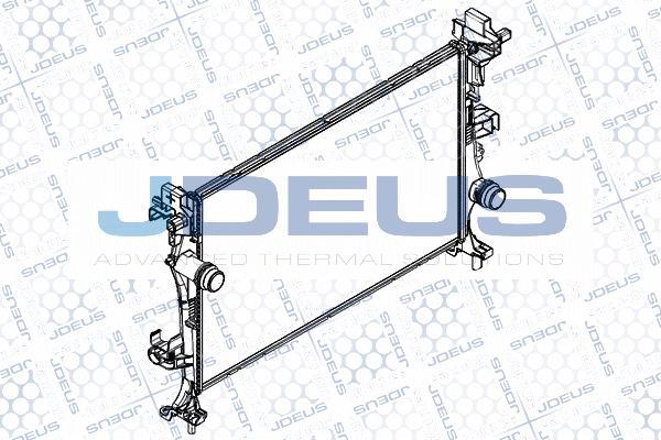 Jdeus RA0111410 - Радиатор, охлаждение двигателя autosila-amz.com