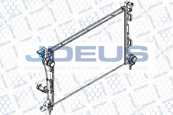 Jdeus RA0111340 - Радиатор, охлаждение двигателя autosila-amz.com