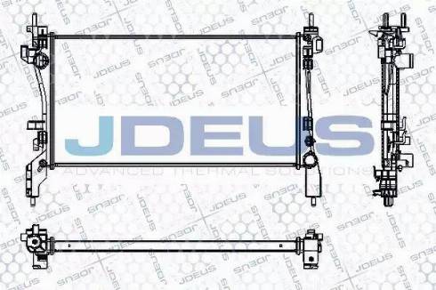 Jdeus RA0111290 - Радиатор, охлаждение двигателя autosila-amz.com