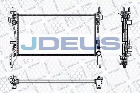 Jdeus RA0111280 - Радиатор, охлаждение двигателя autosila-amz.com