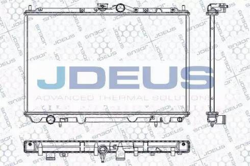 Jdeus RA0180181 - Радиатор, охлаждение двигателя autosila-amz.com