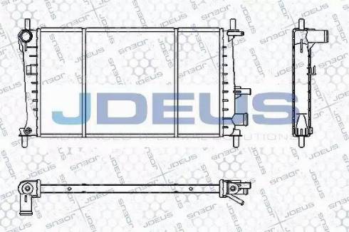 Jdeus RA0120940 - Радиатор, охлаждение двигателя autosila-amz.com