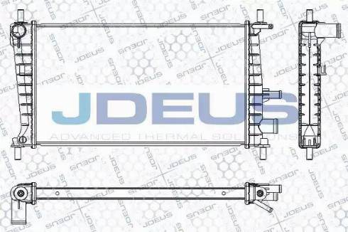 Jdeus RA0120941 - Радиатор, охлаждение двигателя autosila-amz.com
