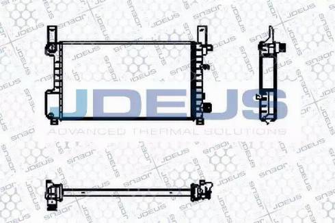 Jdeus RA0120950 - Радиатор, охлаждение двигателя autosila-amz.com
