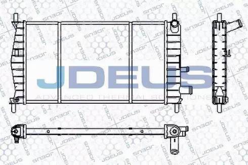 Jdeus RA0120960 - Радиатор, охлаждение двигателя autosila-amz.com