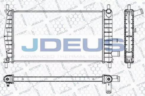 Jdeus RA0120961 - Радиатор, охлаждение двигателя autosila-amz.com