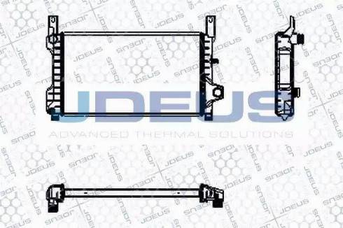 Jdeus RA0120910 - Радиатор, охлаждение двигателя autosila-amz.com