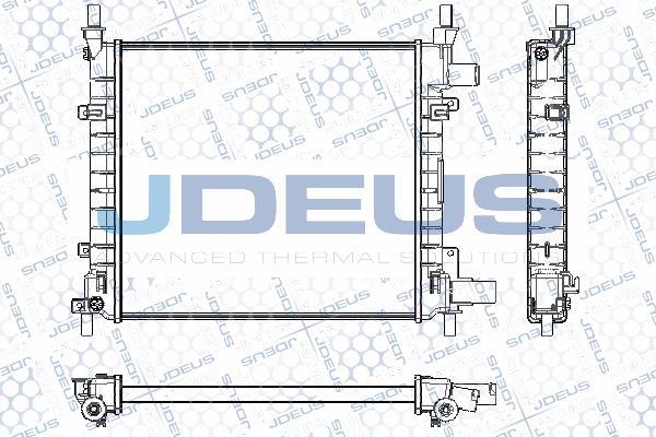 Jdeus RA0120971 - Радиатор, охлаждение двигателя autosila-amz.com