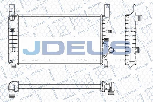 Jdeus RA0120520 - Радиатор, охлаждение двигателя autosila-amz.com