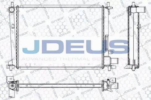 Jdeus RA0120840 - Радиатор, охлаждение двигателя autosila-amz.com