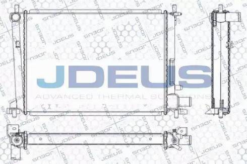 Jdeus RA0120850 - Радиатор, охлаждение двигателя autosila-amz.com