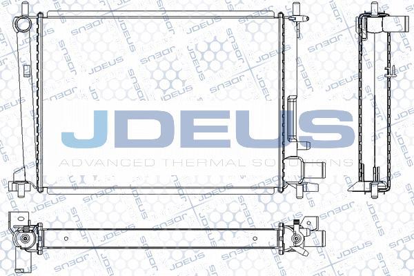 Jdeus RA0120860 - Радиатор, охлаждение двигателя autosila-amz.com