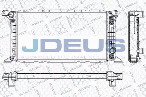 Jdeus RA0120790 - Радиатор, охлаждение двигателя autosila-amz.com
