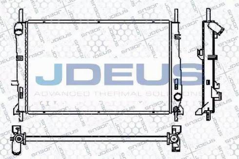 Jdeus RA0120750 - Радиатор, охлаждение двигателя autosila-amz.com