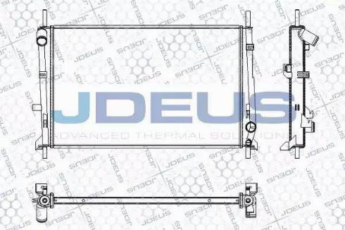 Jdeus RA0120751 - Радиатор, охлаждение двигателя autosila-amz.com